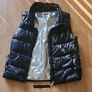 Mango Black Puffer Vest